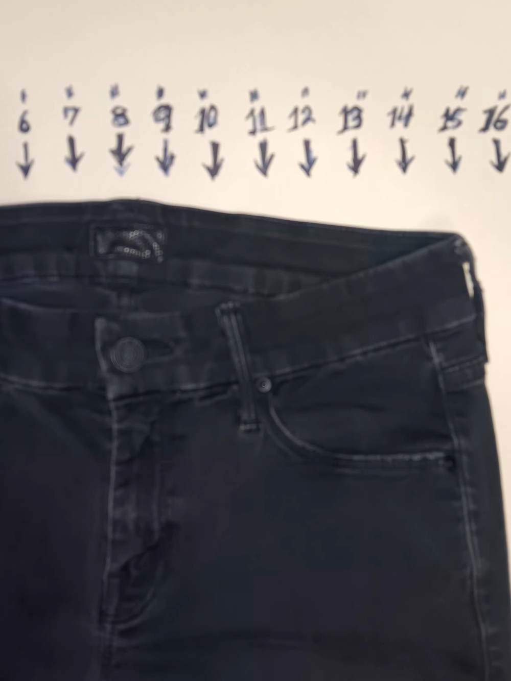 MOTHER High-Rise Black Womens Jeans - Slim Back Pocket Stitching - Picture 4 of 7